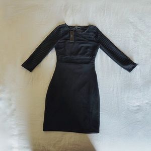 Black Long Sleeve Mini Dress